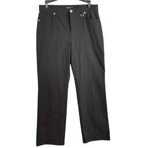 Ur Rebel Womens Black Straight Pants Size 8 Rayon Blend